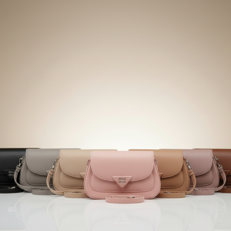 Signature Triangle Accent Crossbody Bag (CR-099)