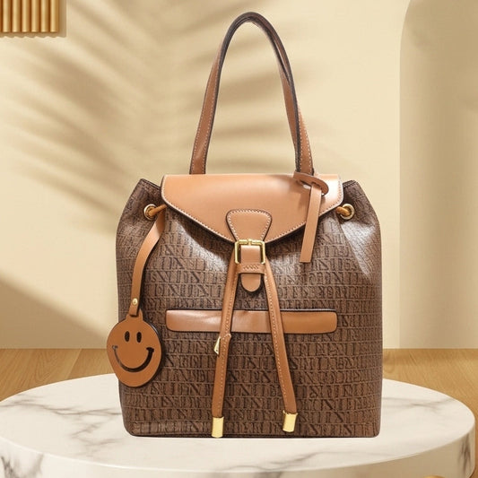 Mini Backpack – Brown Luxury Handbag (CR-139)