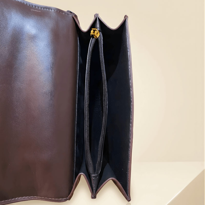 Luxury Suede Dual Tone Ladies Handbag CR-122
