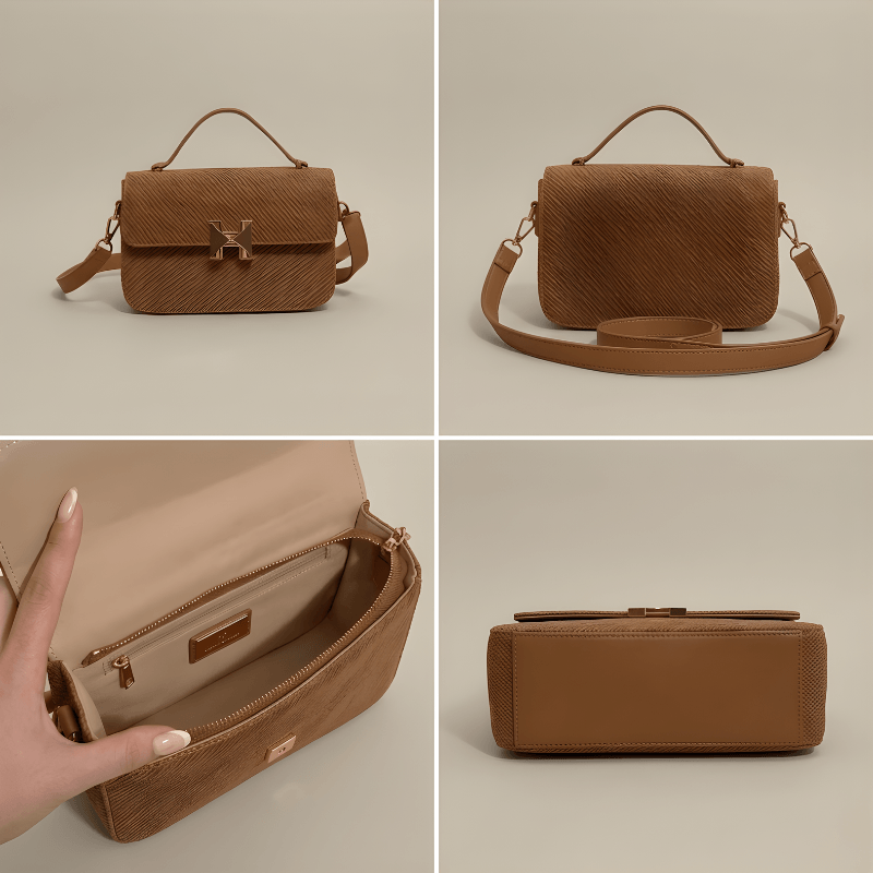 Stylish Textured Luxury Ladies HandBag CR-124