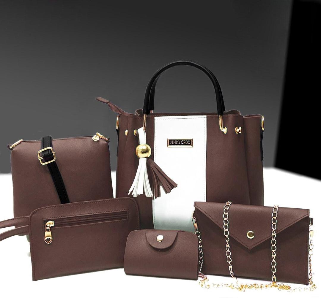 6-in-1 Fashion Handbag Combo – Trendy Design in Multiple Colors