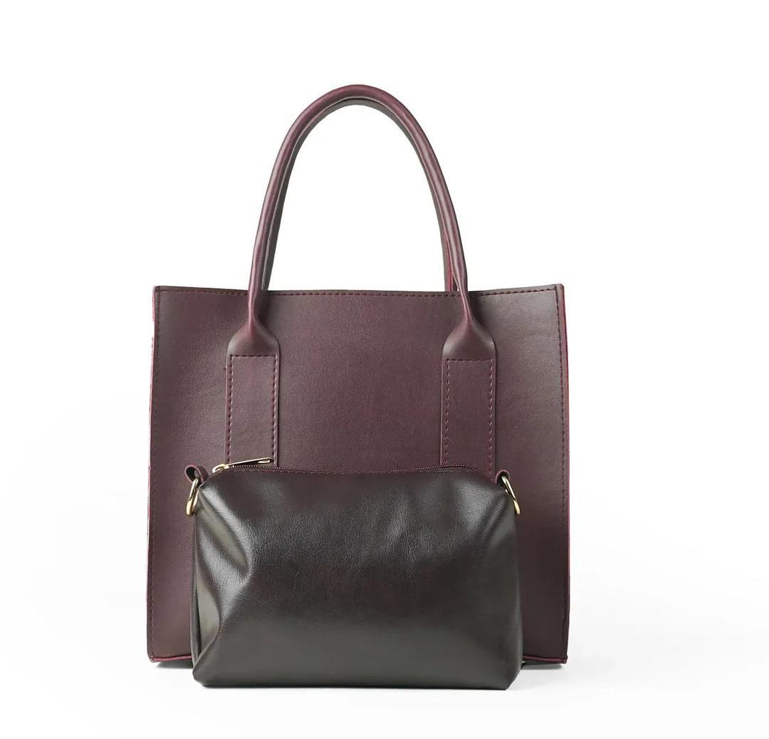 Classic Structured Tote with Detachable Pouch