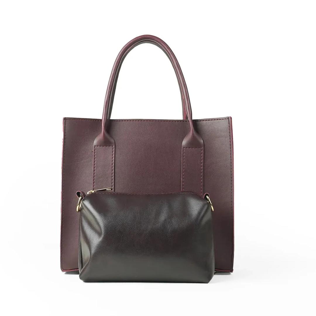 Classic Structured Tote with Detachable Pouch