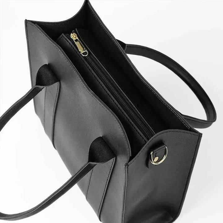 Classic Structured Tote with Detachable Pouch