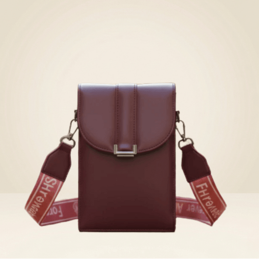 Crossbody Bag Premium Maroon Mobile Sling Bag with Wide Strap CR_031