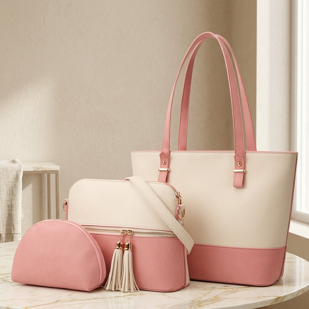 Chic Office Tote & Crossbody Combo Set CR-018