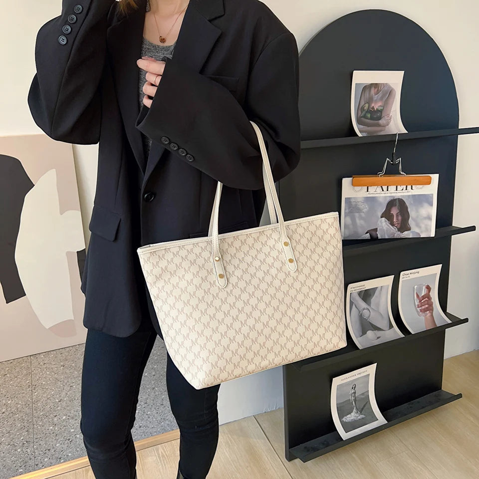 Monogram Print Luxury Tote Bag (ZTS-CR-036)