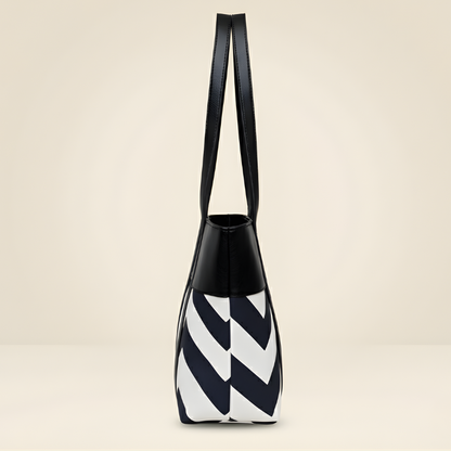 Premium Zig-Zag Pattern Tote Bag Stylish Women’s CR-061
