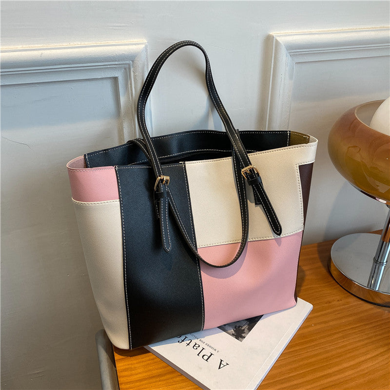 Colorblock Premium Tote Bag – Stylish & Spacious (ZTS CR 052)