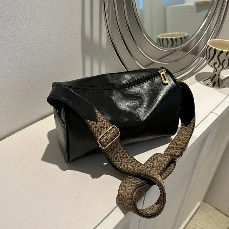 Vintage Leather Crossbody Bag