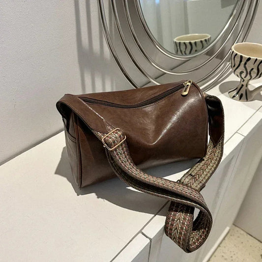 Vintage Leather Crossbody Bag