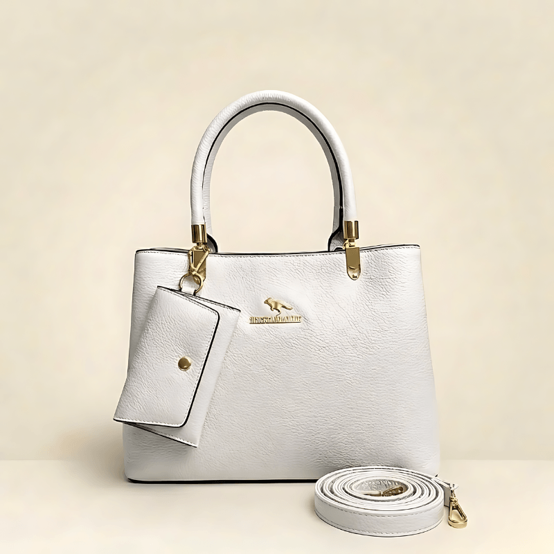 Luxury Textured Ladies Handbag With Matching Pouch CR-152