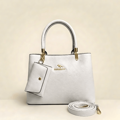 Luxury Textured Ladies Handbag With Matching Pouch CR-152