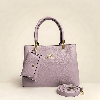 Luxury Textured Ladies Handbag With Matching Pouch CR-152