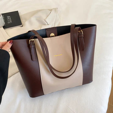 Elegant Leather Tote Bag – Spacious Everyday Shoulder Handbag ZTS-CR-059