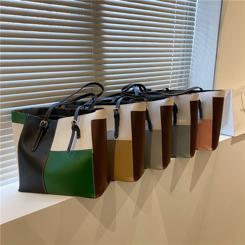 Colorblock Premium Tote Bag – Stylish & Spacious (ZTS CR 052)