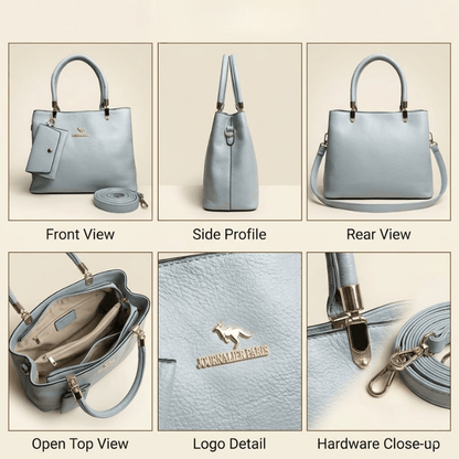 Luxury Textured Ladies Handbag With Matching Pouch CR-152