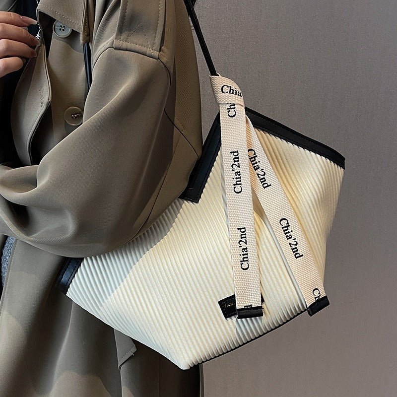Modern V-Cut Structured Tote Bag (ZTS CR 045)