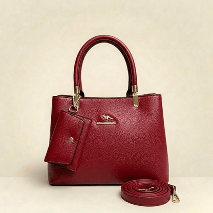 Luxury Textured Ladies Handbag With Matching Pouch CR-152