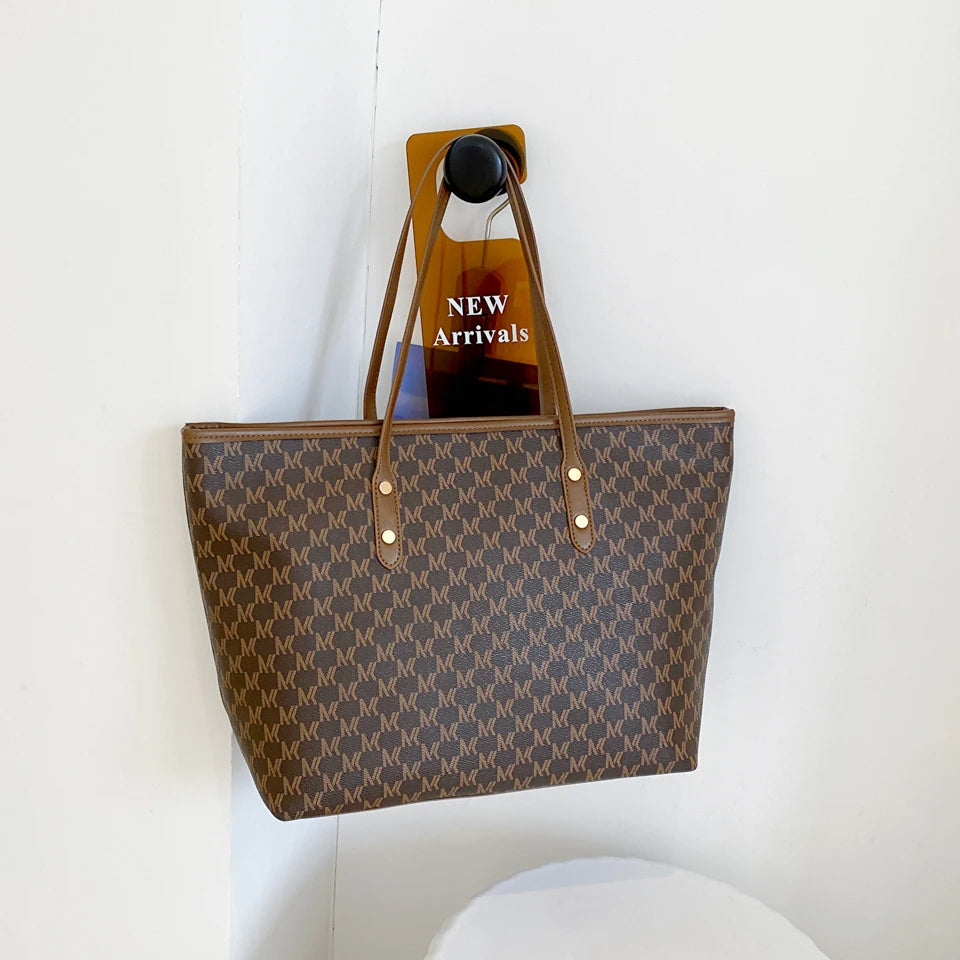 Monogram Print Luxury Tote Bag (ZTS-CR-036)