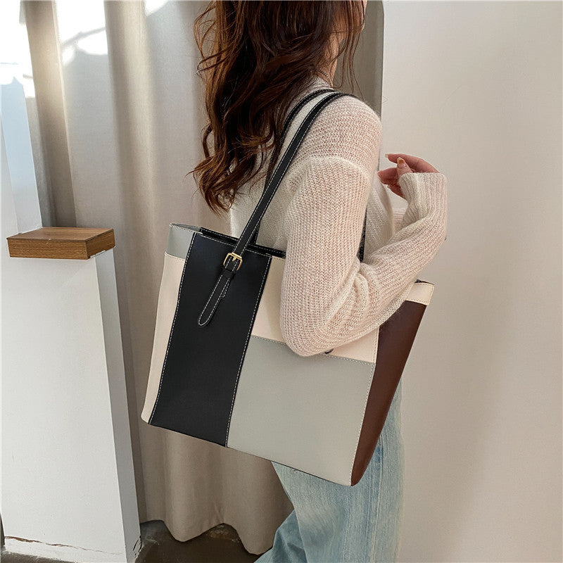 Colorblock Premium Tote Bag – Stylish & Spacious (ZTS CR 052)