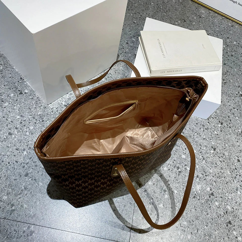 Monogram Print Luxury Tote Bag (ZTS-CR-036)