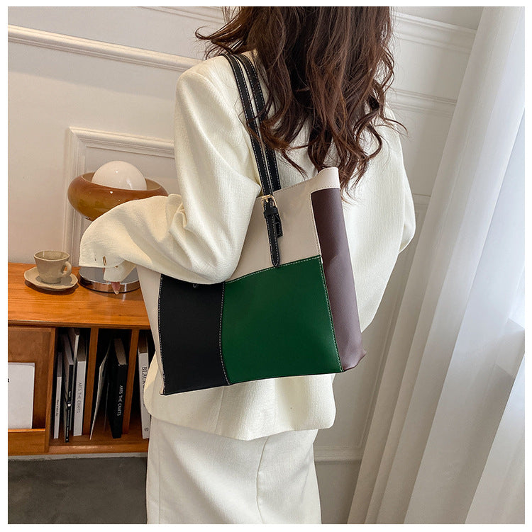 Colorblock Premium Tote Bag – Stylish & Spacious (ZTS CR 052)