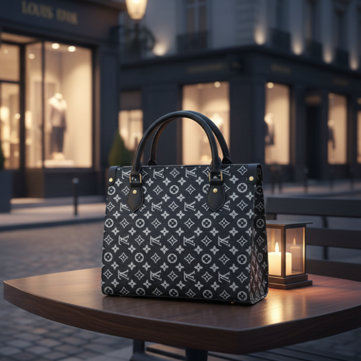 Luxury Monogram Tote Bag – Elegant Everyday Carryall