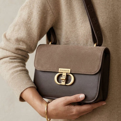 Classic Brown Luxe Crossbody Bag (CR-122)