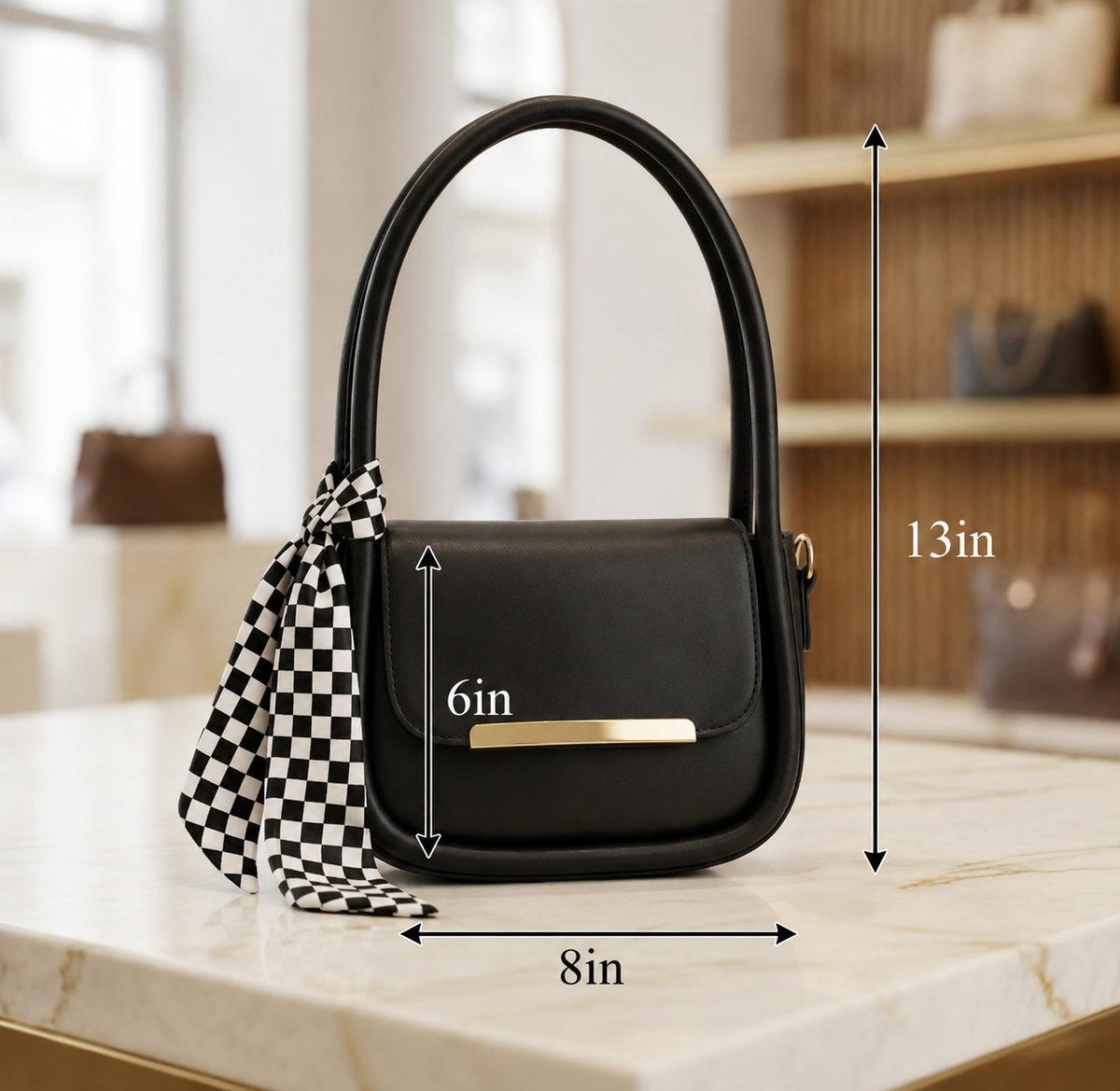 Minimalist Luxe Shoulder & Crossbody Bag CR-092