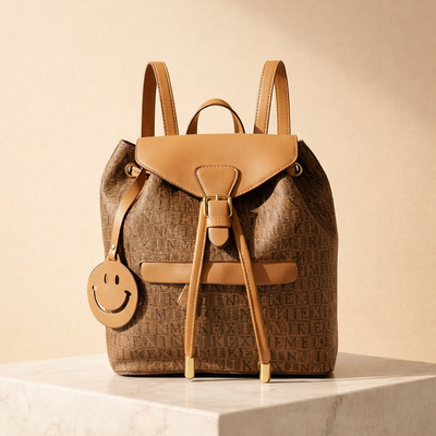 Mini Backpack – Brown Luxury Handbag (CR-139)