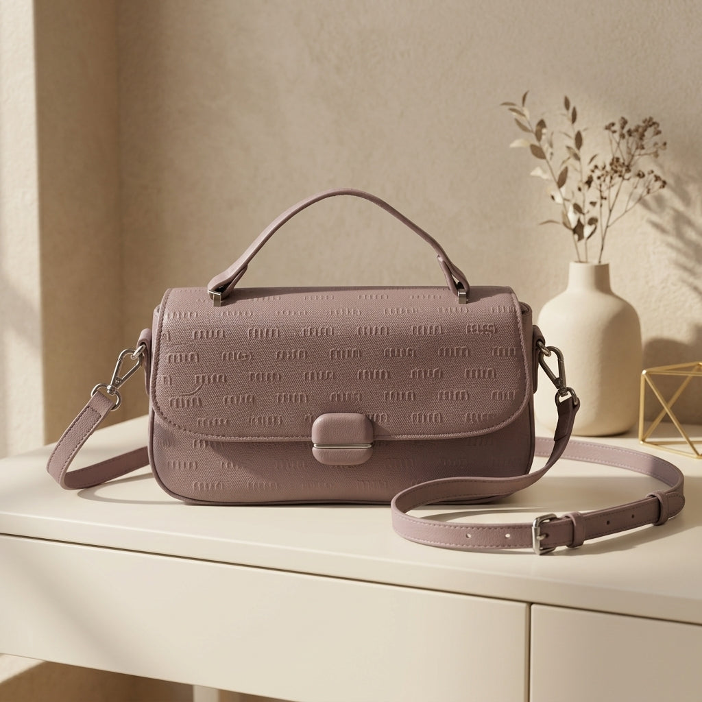 Premium Embossed  Handbag for Women – Elegant Luxury Ladies Bag CR-123