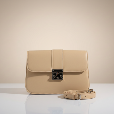 Elegant Square Lock Mini Shoulder Bag (CR-097)