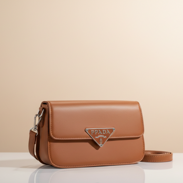 Signature Triangle Emblem Mini Shoulder Bag (CR-098)