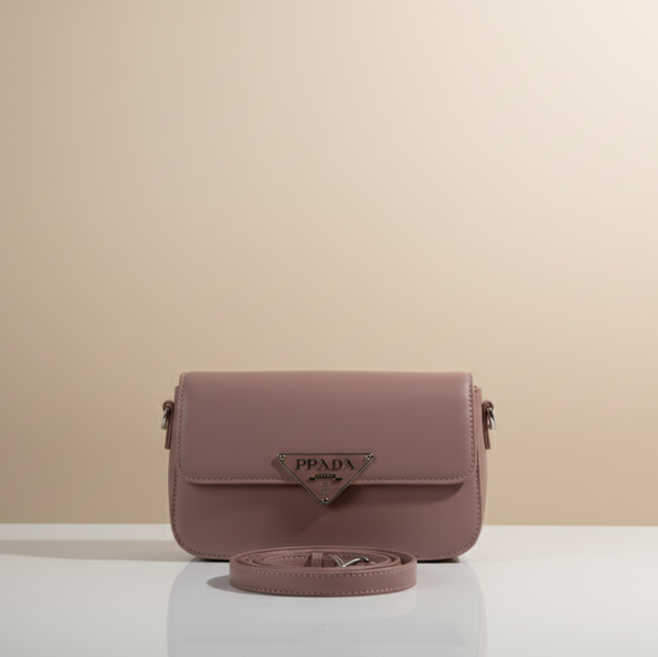 Signature Triangle Emblem Mini Shoulder Bag (CR-098)