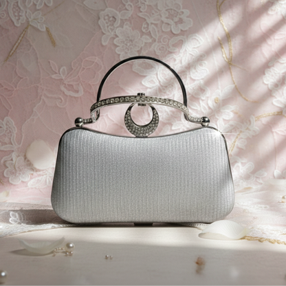 Rhinestone Ring Handle Party Bag (CR-038)