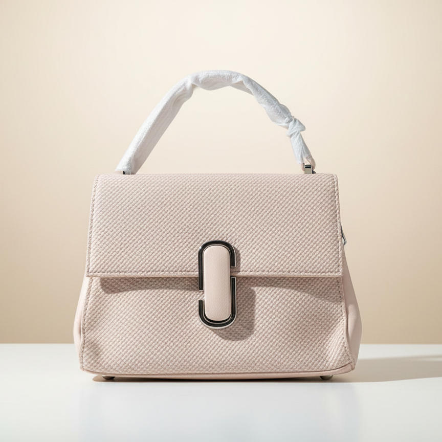 Top-Handle Bag with Statement Lock (CR-046)