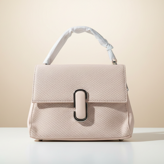 Top-Handle Bag with Statement Lock (CR-046)