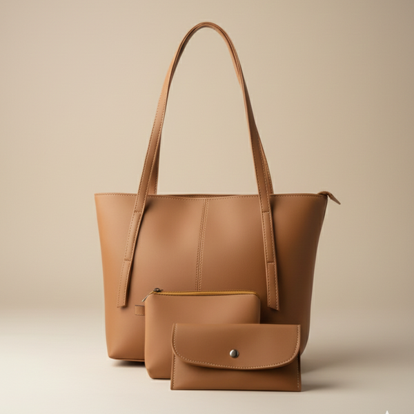Classic Cocoa 3-in-1 Tote Bag Set (CR 054)