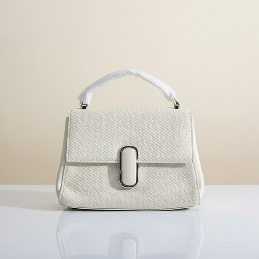 Top-Handle Bag with Statement Lock (CR-046)
