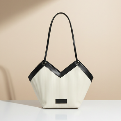 Modern V-Cut Structured Tote Bag (CR-045)