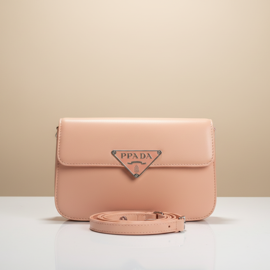 Signature Triangle Emblem Mini Shoulder Bag (CR-098)