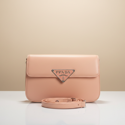 Signature Triangle Emblem Mini Shoulder Bag (CR-098)