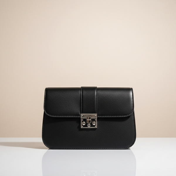 Elegant Square Lock Mini Shoulder Bag (CR-097)