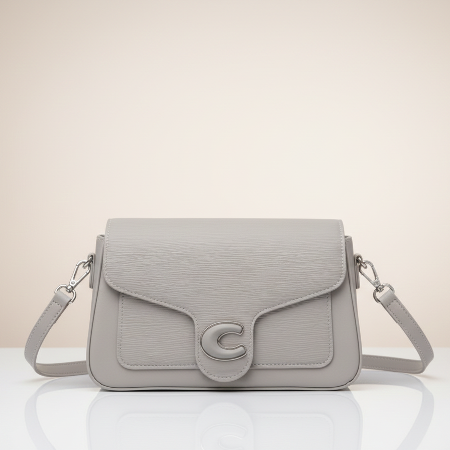 Luxury Textured Flap Crossbody Bag (CR-102)