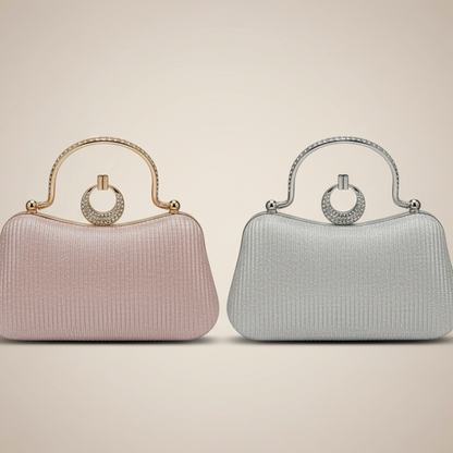 Rhinestone Ring Handle Party Bag (CR-038)