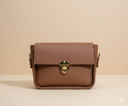 Elegant White Luxe Crossbody Bag (CR-075)