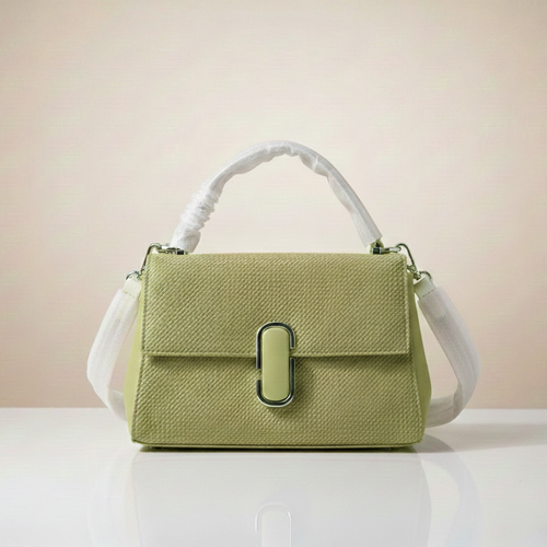 Top-Handle Bag with Statement Lock (CR-046)