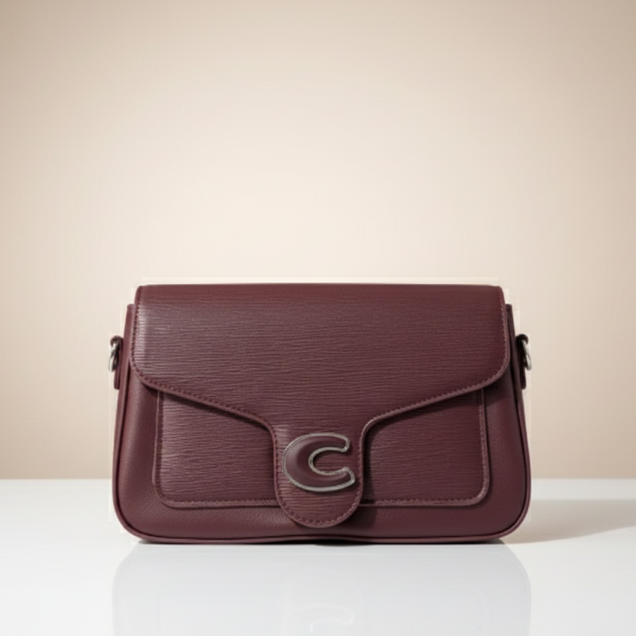 Luxury Textured Flap Crossbody Bag (CR-102)