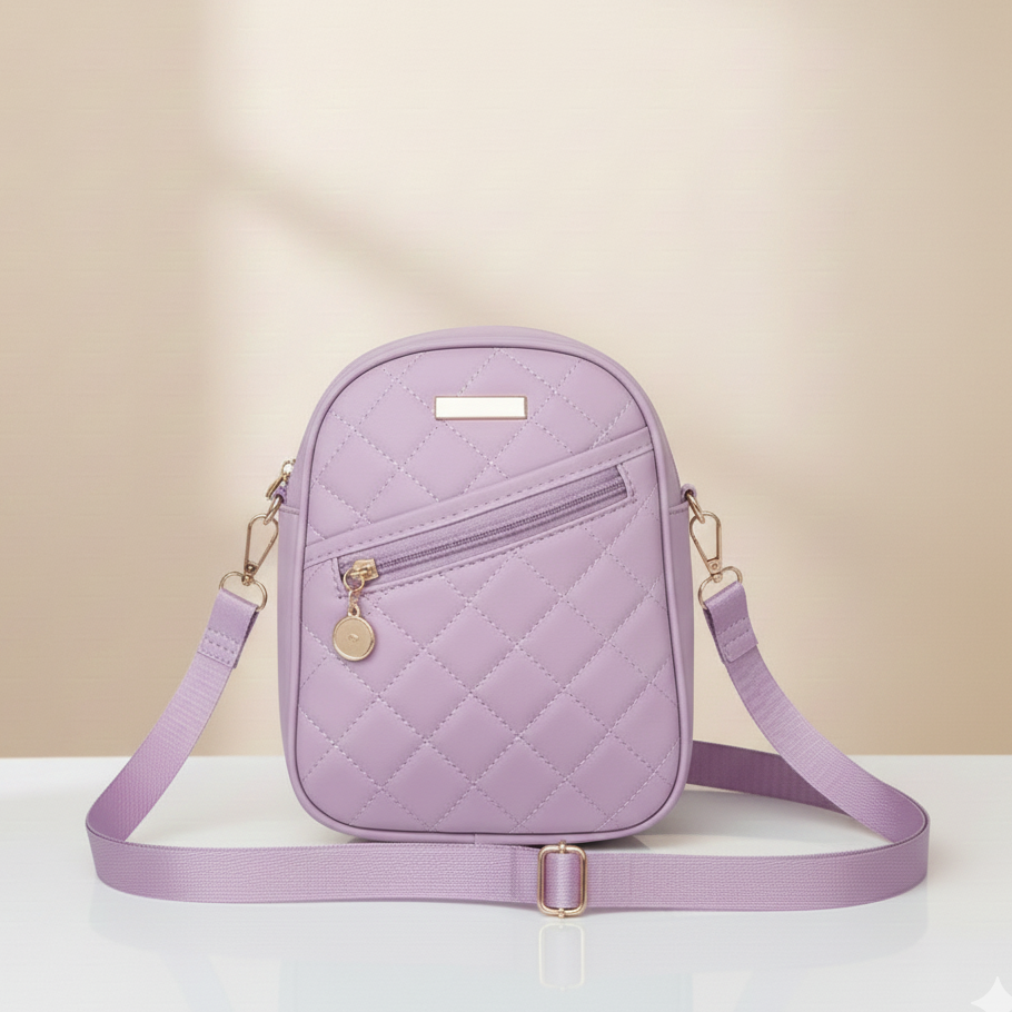 Quilted Mini Crossbody Bag (CR-077)